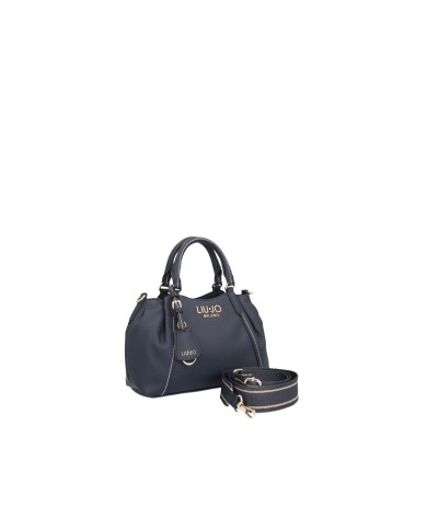 BORSA LIU JO LEATHER BAG DRESS BLUE 26X18X10CM AA6169 E1012 94024