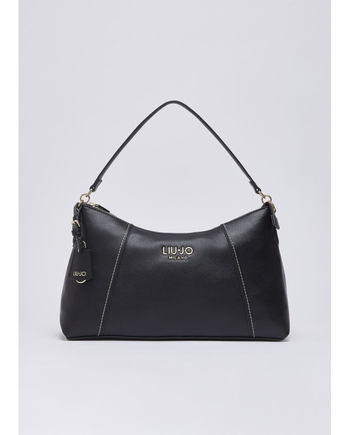 BORSA LIU JO LEATHER BAG BLACK 39X12X23CM AA6164 E1012 22222
