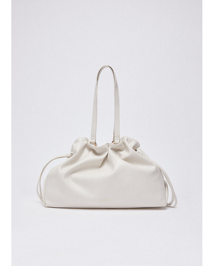 BORSA A SPALLA BOSTON BAG RICCY GRANDE CREAM 38X14X29CM AA6117 E0958 X0459 