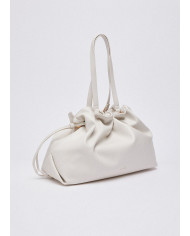 BORSA A SPALLA BOSTON BAG RICCY GRANDE CREAM 38X14X29CM AA6117 E0958 X0459 