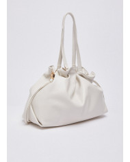 BORSA A SPALLA BOSTON BAG RICCY GRANDE CREAM 38X14X29CM AA6117 E0958 X0459 