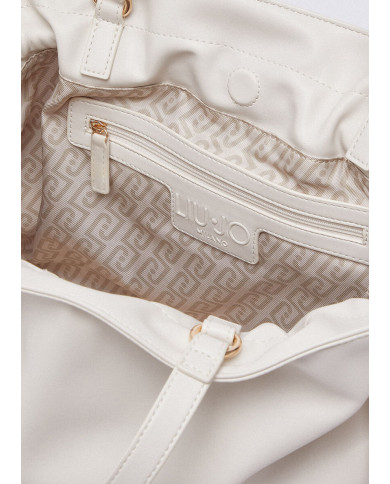 BORSA A SPALLA BOSTON BAG RICCY GRANDE CREAM 38X14X29CM AA6117 E0958 X0459 