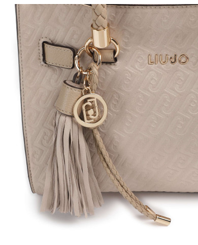 BORSA LIU JO DONNA BOSTON BAG SATCHEL NEUTRO 27X12X21CM AA6069 T384A 51308