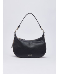 BORSA LIU JO DONNA CROSS OVER HOBO MEDIA LOGO MONOCRAM BLACK 32X10X25CM AA6133 ES026 22222 