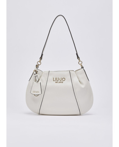 BORSA LIU JO DONNA LEATHER BAG HOBO PICCOLA CREAM 27X10X20CM AA6167 E1012 X0459