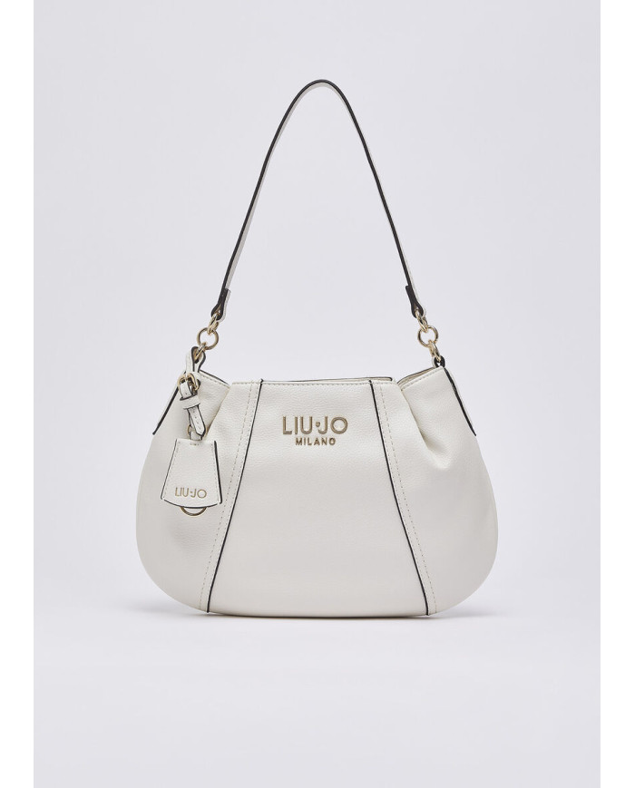 BORSA LIU JO DONNA LEATHER BAG HOBO PICCOLA CREAM 27X10X20CM AA6167 E1012 X0459
