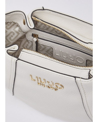 BORSA LIU JO DONNA LEATHER BAG HOBO PICCOLA CREAM 27X10X20CM AA6167 E1012 X0459