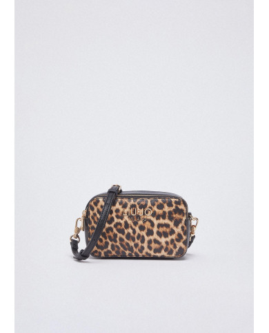 BORSA A TRACOLLA LIU JO DONNA SMALL HANDBAG ANIMALIER MACUL.NATURALE 18X6X11CM AA6100 E1119 00047