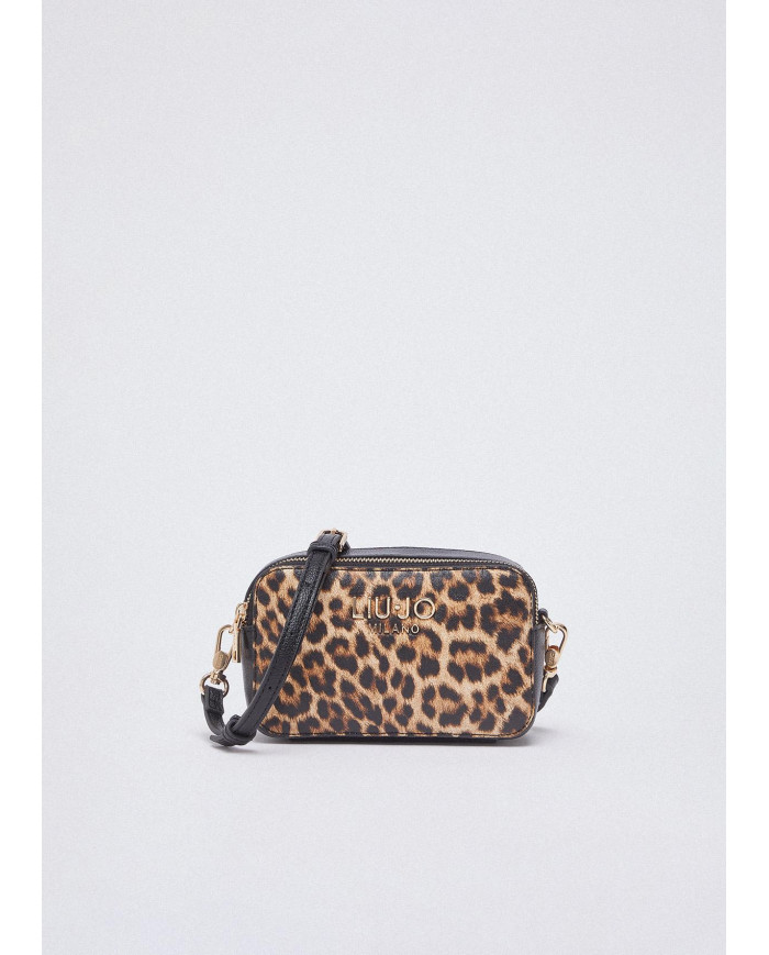 BORSA A TRACOLLA LIU JO DONNA SMALL HANDBAG ANIMALIER MACUL.NATURALE 18X6X11CM AA6100 E1119 00047