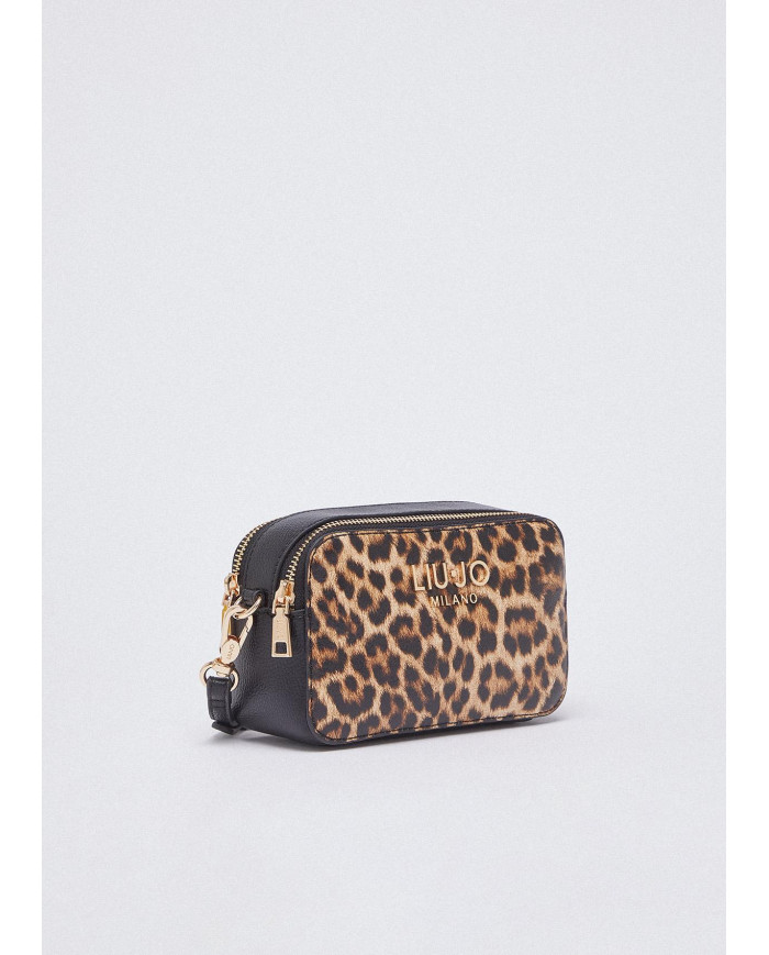 BORSA A TRACOLLA LIU JO DONNA SMALL HANDBAG ANIMALIER MACUL.NATURALE 18X6X11CM AA6100 E1119 00047