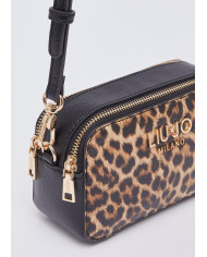 BORSA A TRACOLLA LIU JO DONNA SMALL HANDBAG ANIMALIER MACUL.NATURALE 18X6X11CM AA6100 E1119 00047