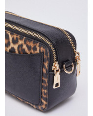 BORSA A TRACOLLA LIU JO DONNA SMALL HANDBAG ANIMALIER MACUL.NATURALE 18X6X11CM AA6100 E1119 00047