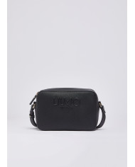 BORSA A TRACOLLA LIU JO DONNA CROSS OVER CON LOGO BLACK 20X8X13CM AA6153 ES029 22222