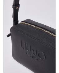 BORSA A TRACOLLA LIU JO DONNA CROSS OVER CON LOGO BLACK 20X8X13CM AA6153 ES029 22222