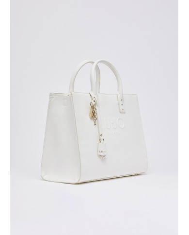 BORSA LIU JO DONNA SHOPPING BAG CREAM 32X25X16CM AA6149 ES029 X0459