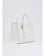 BORSA LIU JO DONNA SHOPPING BAG CREAM 32X25X16CM AA6149 ES029 X0459