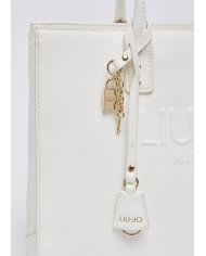 BORSA LIU JO DONNA SHOPPING BAG CREAM 32X25X16CM AA6149 ES029 X0459