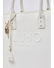 BORSA LIU JO DONNA SHOPPING BAG CREAM 32X25X16CM AA6149 ES029 X0459