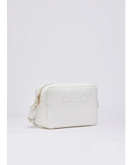 BORSA A TRACOLLA LIU JO DONNA CROSS OVER CON LOGO CREAM 20X8X13CM AA6153 ES029 X0459