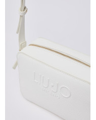 BORSA A TRACOLLA LIU JO DONNA CROSS OVER CON LOGO CREAM 20X8X13CM AA6153 ES029 X0459