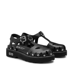 SANDALO SABOT CULT DONNA ZIGGY 4287 LOW W LEATHER BLACK CLW428700