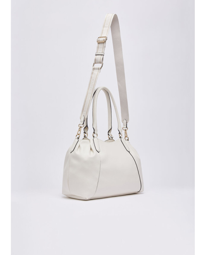 BORSA LIU JO DONNA LEATHER BAG TOTE BAG GRANDE CREAM 34X14X26CM AA6165 E1012 X0459