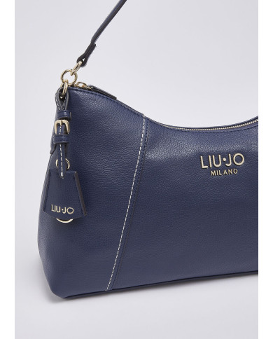 BORSA LIU JO DONNA LEATHER BAG HOBO MEDIA RESS BLUE AA6164 E1012 94024