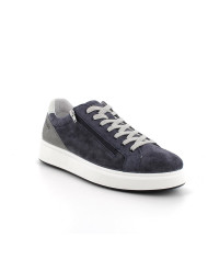 SNEAKERS IGI&CO UOMO SCAMOSCIATO/PELLE BLU 5632311