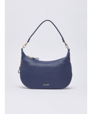 BORSA LIU JO DONNA CROSS OVER HOBO MEDIA CON LOGO MONOGRAM DRESS BLUE AA6133 ES026 94024