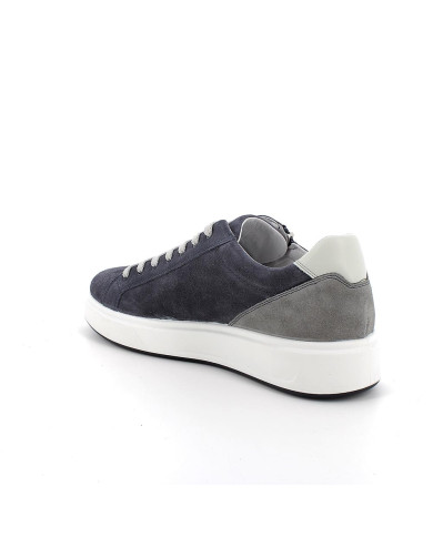 SNEAKERS IGI&CO UOMO SCAMOSCIATO/PELLE BLU 5632311