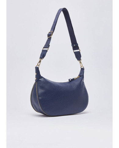 BORSA LIU JO DONNA CROSS OVER HOBO MEDIA CON LOGO MONOGRAM DRESS BLUE AA6133 ES026 94024