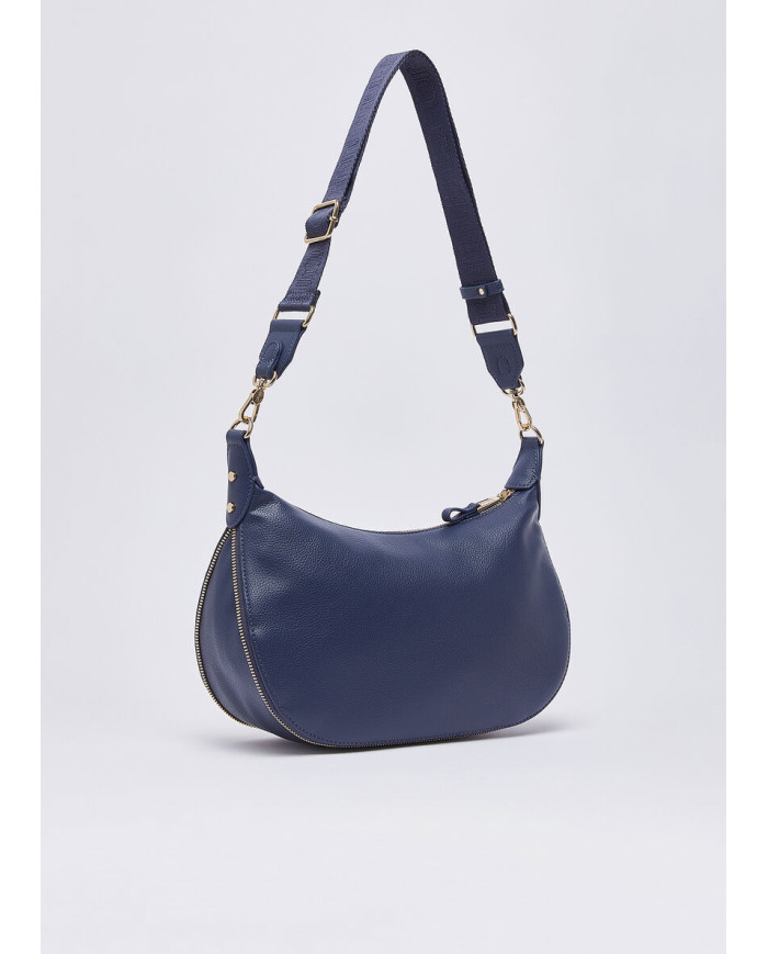 BORSA LIU JO DONNA CROSS OVER HOBO MEDIA CON LOGO MONOGRAM DRESS BLUE AA6133 ES026 94024