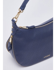 BORSA LIU JO DONNA CROSS OVER HOBO MEDIA CON LOGO MONOGRAM DRESS BLUE AA6133 ES026 94024