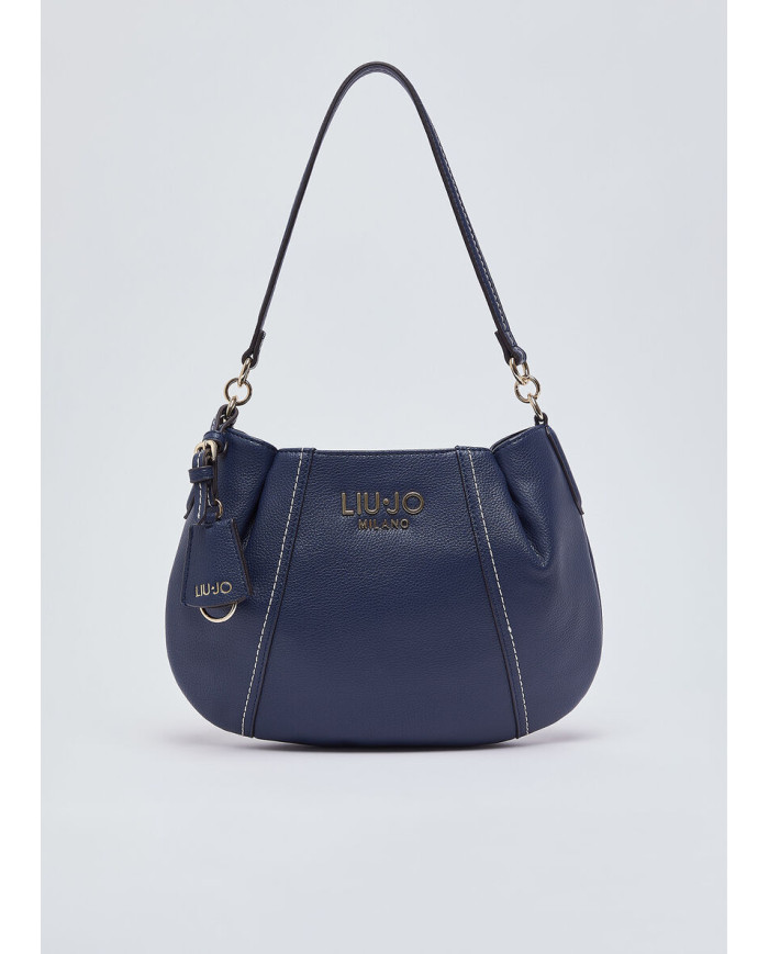 BORSA LIU JO DONNA LEATHER HOBO PICCOLA BAG DRESS BLUE 27X10X20CM AA6167 E1012 94024