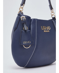 BORSA LIU JO DONNA LEATHER HOBO PICCOLA BAG DRESS BLUE 27X10X20CM AA6167 E1012 94024