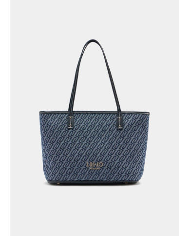 BORSA LIU JO DONNA LEATHER BAG TOTE BAG DRESS BLUE 30X12X23CM AA6071 T379A 94024