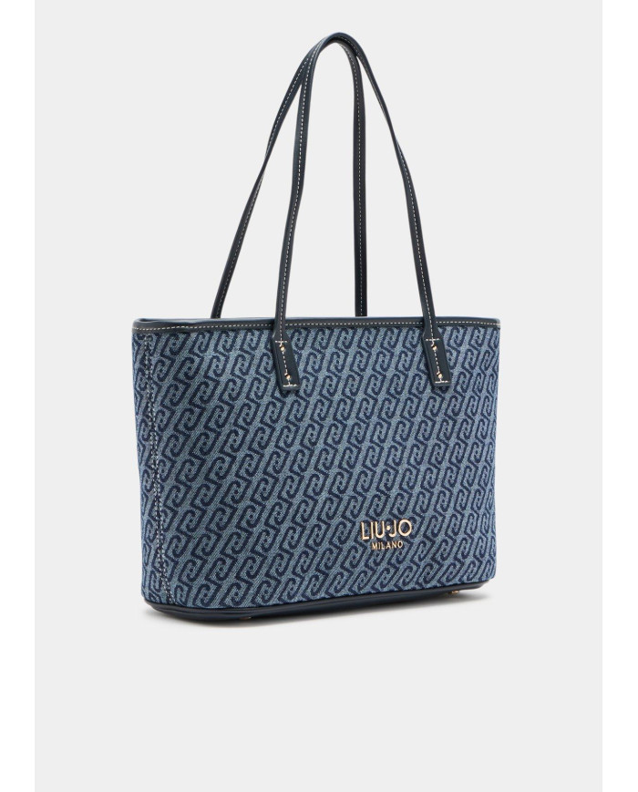 BORSA LIU JO DONNA LEATHER BAG TOTE BAG DRESS BLUE 30X12X23CM AA6071 T379A 94024