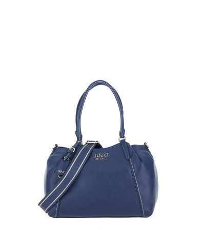 BORSA LIU JO DONNA LEATHER BAG TOTE BAG GRANDE DRESS BLU 34X14X26CM AA6165 E1012 94024