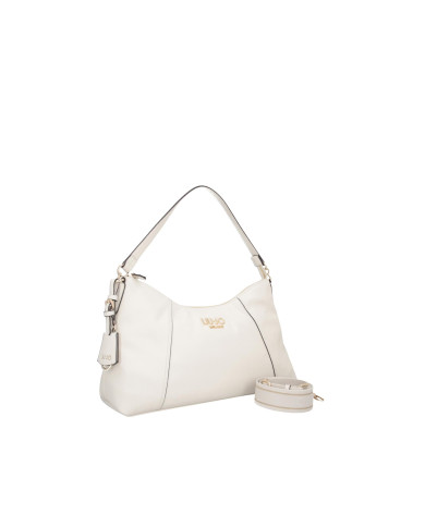 BORSA LIU JO DONNA LEATHER BAG HOBO MEDIA CREAM 39X12X23CM AA6164 E1012 X0459