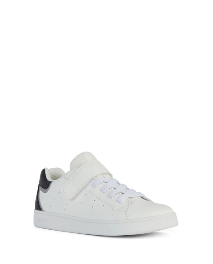 SNEAKERS GEOX BAMBINO  J ECLYPER A - VIT.SINT. WHITE/NAVY TG:28-35 J36LSA 000BC C0899/A