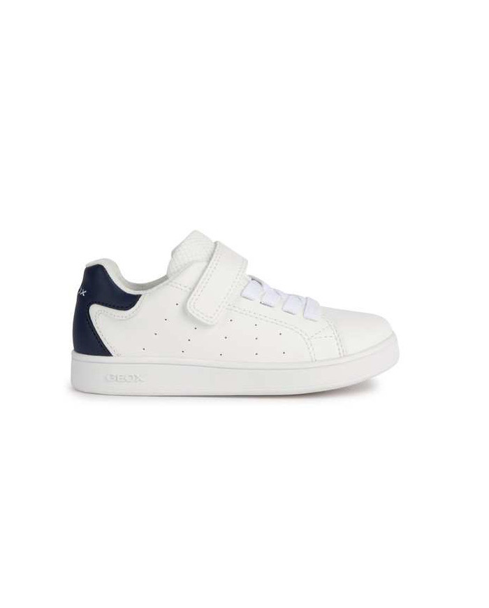 SNEAKERS GEOX BAMBINO  J ECLYPER A - VIT.SINT. WHITE/NAVY TG:36-39 J36LSA 000BC C0899/B 