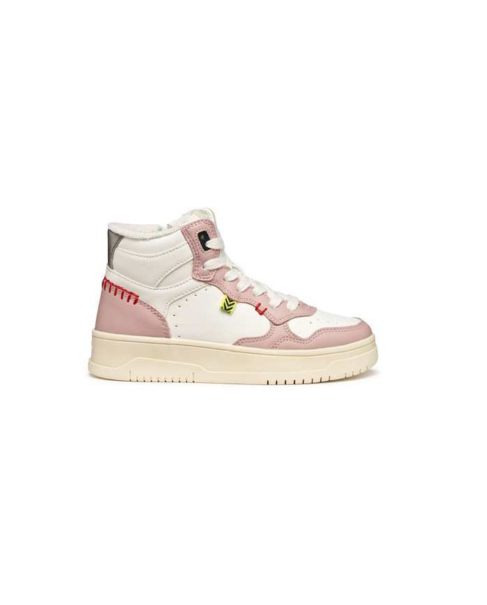 SNEAKERS GEOX BAMBINA J LESTRELLA  WHITE/ROSE TG: 31-35 J56NLA 000BC C0674/A 