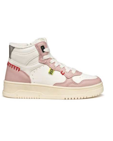 SNEAKERS GEOX BAMBINA J LESTRELLA  WHITE/ROSE TG:36-39 J56NLA 000BC C0674/B