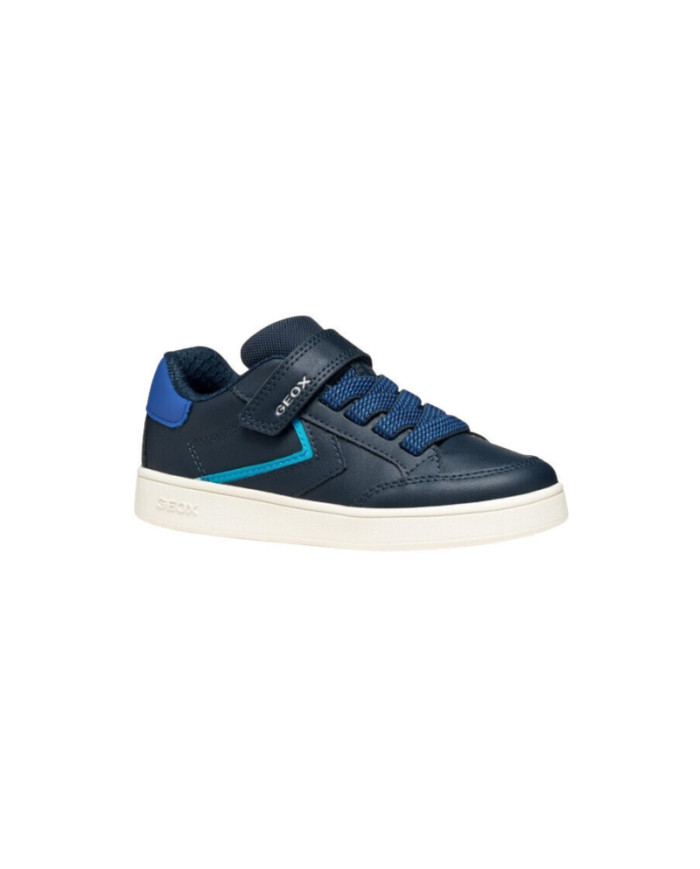 SNEAKERS GEOX BAMBINO J ECLYPER A - VIT.SINTETICO+TE NAVY/LT BLUE TG:28-35 J55LSA 0BC11 C0693/A 