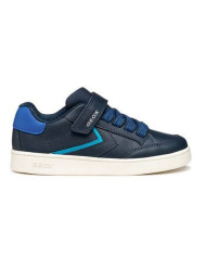 SNEAKERS GEOX BAMBINO J ECLYPER A - VIT.SINTETICO+TE NAVY/LT BLUE TG.36-37 J55LSA 0BC11 C0693/B 