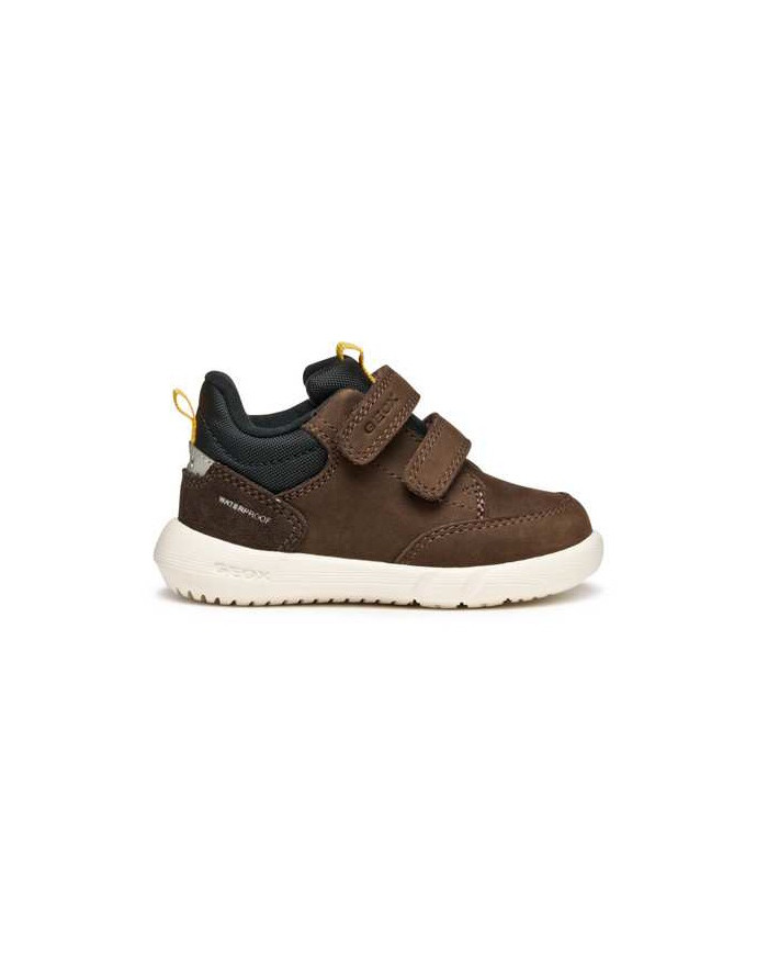 GEOX PRIMI PASSI BAMBINO B HYROO WPF A - NABUK+NYLON BROWN COTTO/BLACK TG:20-23 B365EA 032FU C0517/A