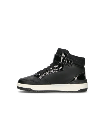 SNEAKERS GEOX BAMBINA J WASHIBA A - GEOBUCK+VERN.SIN BLACK/FUCHSIA