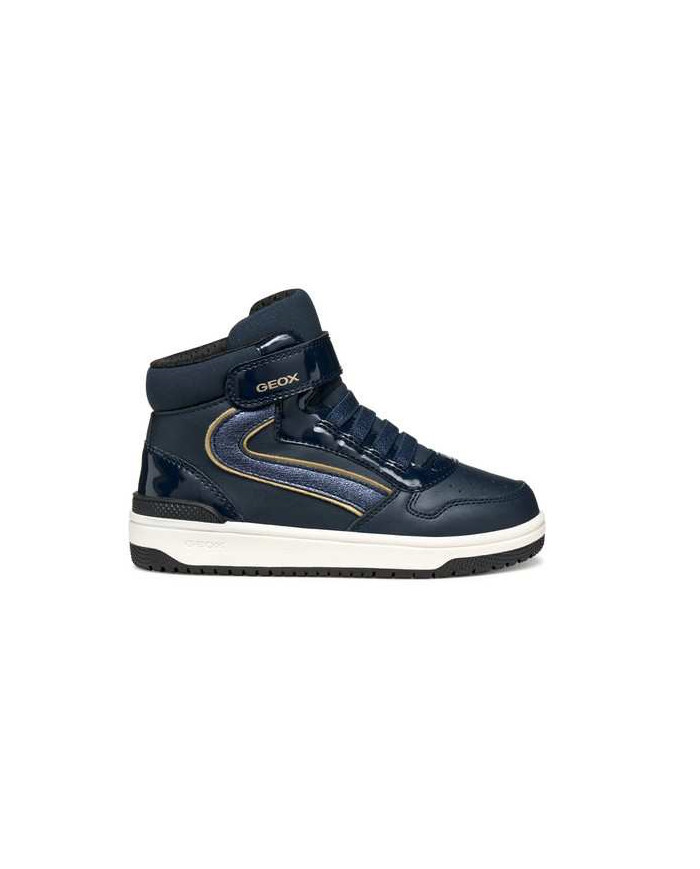 SNEAKERS GEOX BAMBINA J WASHIBA A - GEOBUCK+VERN.SIN NAVY/PLATINUM TG:36-37 56HXA 05402 C4256/B 