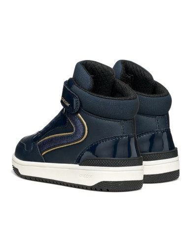 SNEAKERS GEOX BAMBINA J WASHIBA A - GEOBUCK+VERN.SIN NAVY/PLATINUM TG:36-37 56HXA 05402 C4256/B 