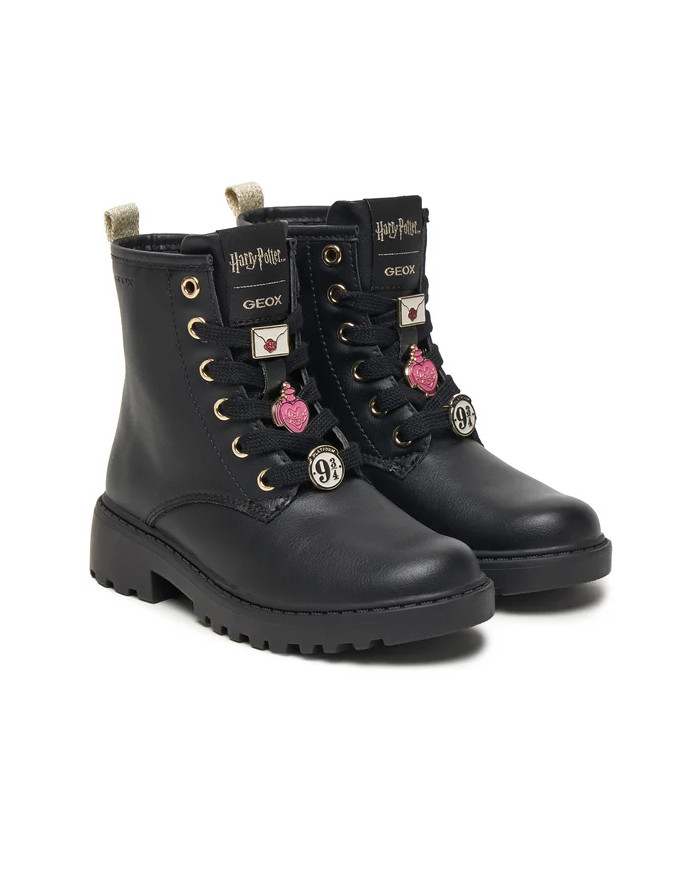 STIVALETTI GEOX BAMBINA  J CASEY GIRL B - VIT.SINT. BLACK TG:28-35 J5620B 000BC C9999/A 
